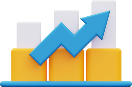 3d Increase Chart icon